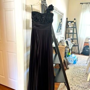 Black one shoulder dress